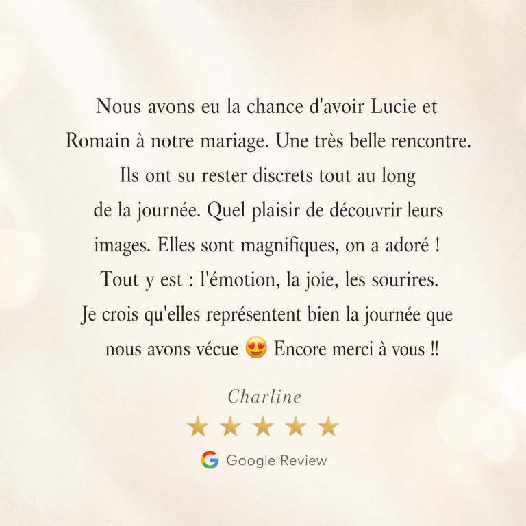 Témoignage client Di Angelo Prod vidéaste mariage Rhône-Alpes