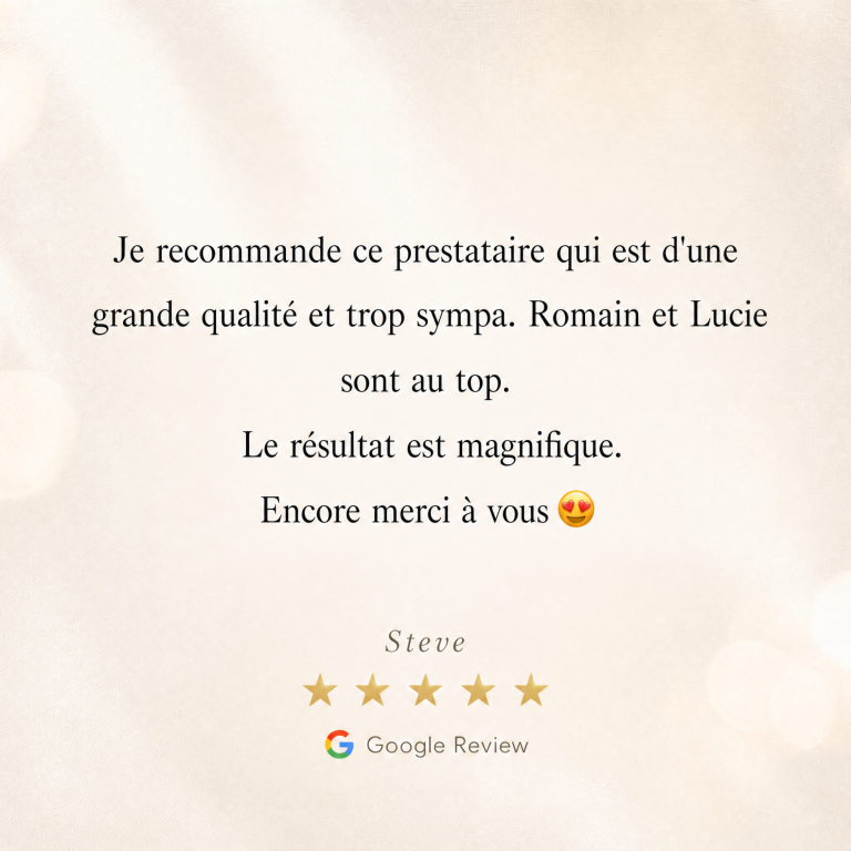 Témoignage client Di Angelo Prod vidéaste mariage Rhône-Alpes